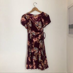 Floral Wrap Dress